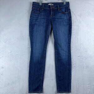 Old Navy 'The Diva' Slim Skinny Jeans Denim Stretch Womens Dark Blue Size 2Short